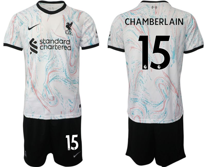 Men 2022-2023 Club Liverpool away white #15 Soccer Jersey->liverpool jersey->Soccer Club Jersey
